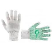 Work gloves are knitted