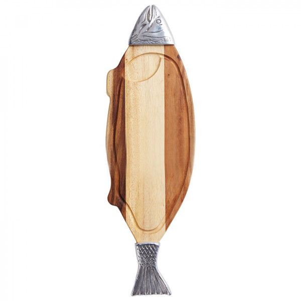 Kitchen Craft board for fish, 66x20 cm, acacia