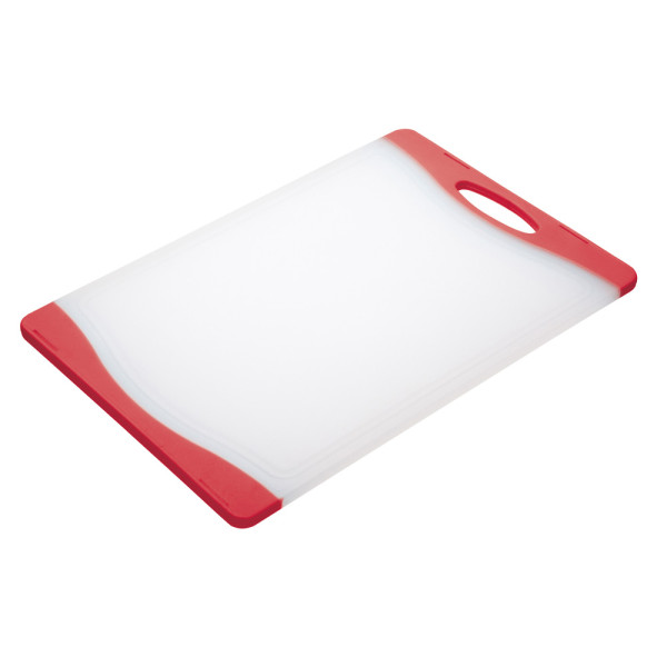 Доска кухонная Kitchen Craft Colourworks, пластик, красная, 20 x 36,5 см.
