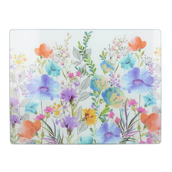 Доска стеклянная CreativeTops Meadow Floral, 40 x 30 см