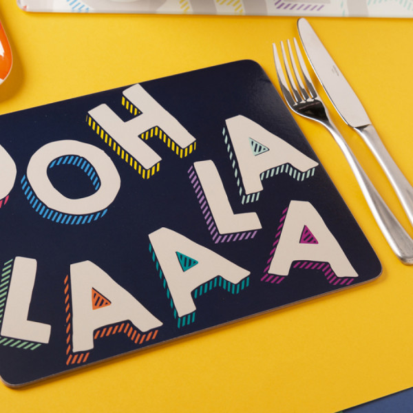 Набор подставок под тарелки CreativeTops Ooh La La, 29 x 21,5 см, 4 шт.
