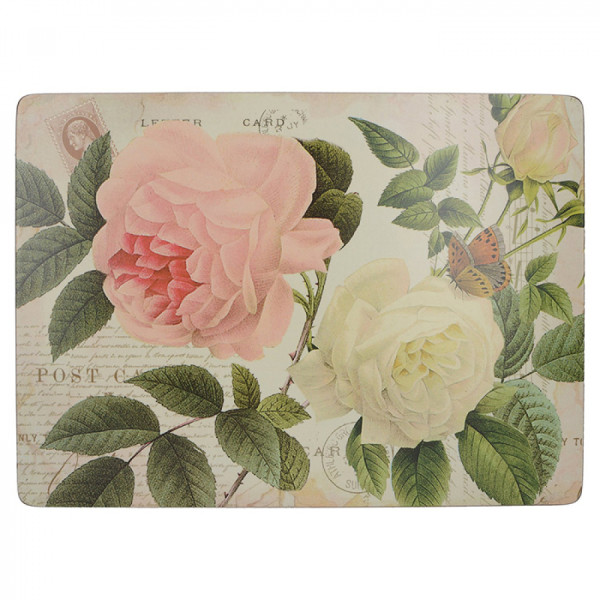 Набор пробковых подставок CreativeTops Rose Garden 30 x 23 см, 6 шт.