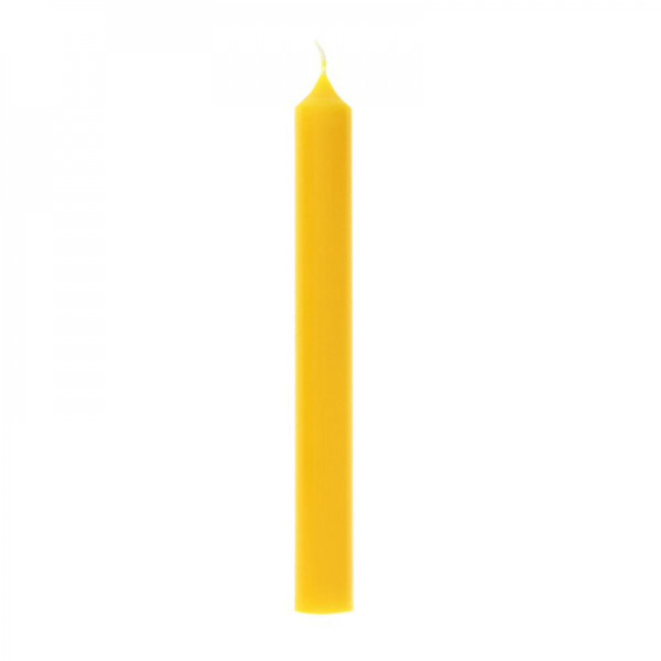 Набір прямих свічок Bougies La Française, жовті, 20 х 2,2 см, 65 г, 12 шт.