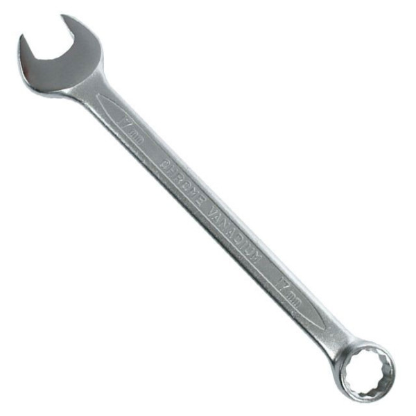 Combination wrench 6 mm, CrV, coating Satin-chrome PROF DIN3113 Intertool XT-1006