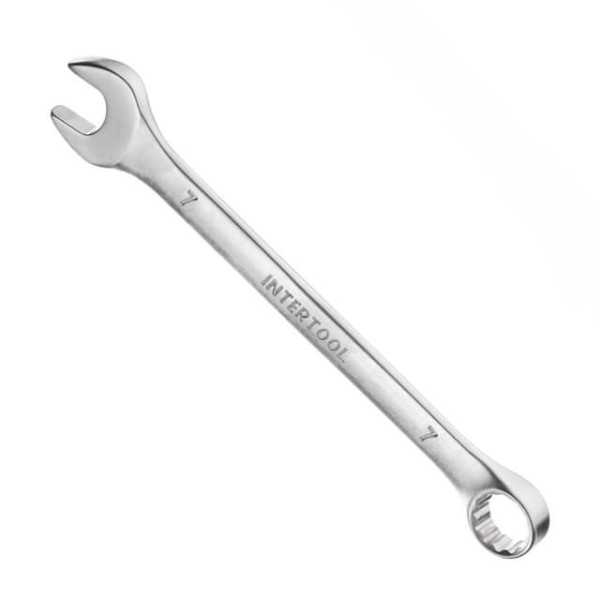 Combination spanner 7 mm CrV Intertool HT-1207