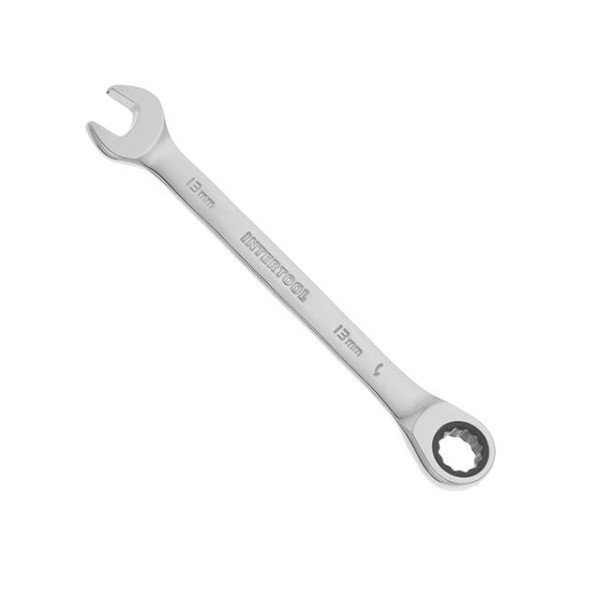 The key is combined with a 13 mm Cr-V ratchet; PROF DIN3113 Intertool XT-1353