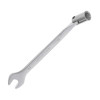 Intertool XT-1414 14 mm hinged angle spanner, CrV, satin-chrome coating