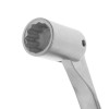 Intertool XT-1416 16 mm hinged angle spanner, CrV, satin-chrome coating