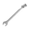 Intertool XT-1416 16 mm hinged angle spanner, CrV, satin-chrome coating