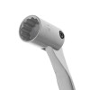 Intertool XT-1417 17 mm hinged angle spanner, CrV, satin-chrome finish