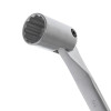 Intertool XT-1419 19 mm hinged angle spanner, CrV, satin-chrome finish