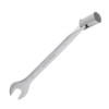 Intertool XT-1419 19 mm hinged angle spanner, CrV, satin-chrome finish