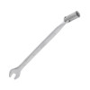 Intertool XT-1408 8 mm hinged angle spanner, CrV, satin-chrome finish
