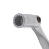Intertool XT-1409 9 mm hinged angle spanner, CrV, satin-chrome finish