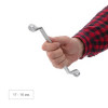 Cap wrench 16-17 mm CrV, satin-chrome coating PROF DIN3113 Intertool XT-1216