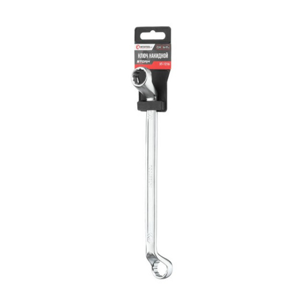 Cap wrench 16-17 mm CrV, satin-chrome coating PROF DIN3113 Intertool XT-1216