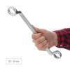 Open-end wrench 30-32 mm CrV, satin-chrome coating PROF DIN3113 Intertool XT-1230