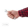 Angle wrench 12-13 mm CrV, satin-chrome coating PROF DIN3113 Intertool XT-1112