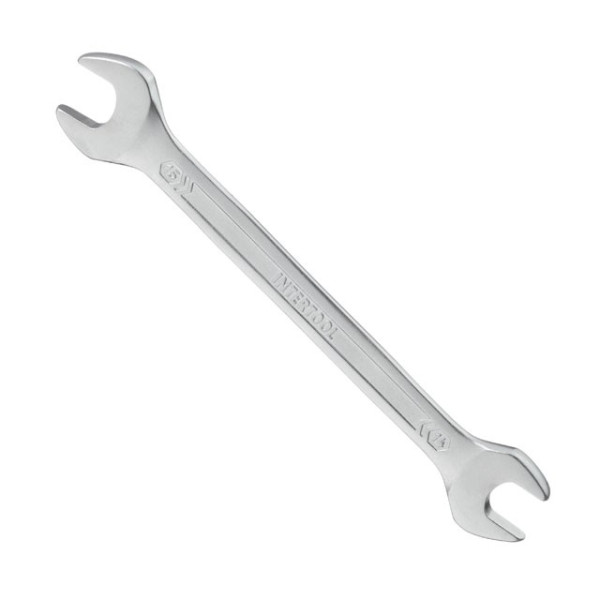 Angle wrench 14-15 mm CrV, satin-chrome coating PROF DIN3113 Intertool XT-1114