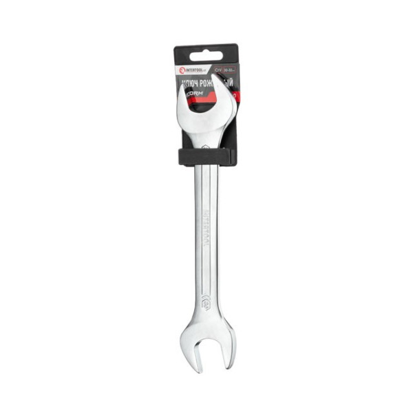Angle wrench 30-32 mm CrV, satin-chrome finish PROF DIN3113 Intertool XT-1130