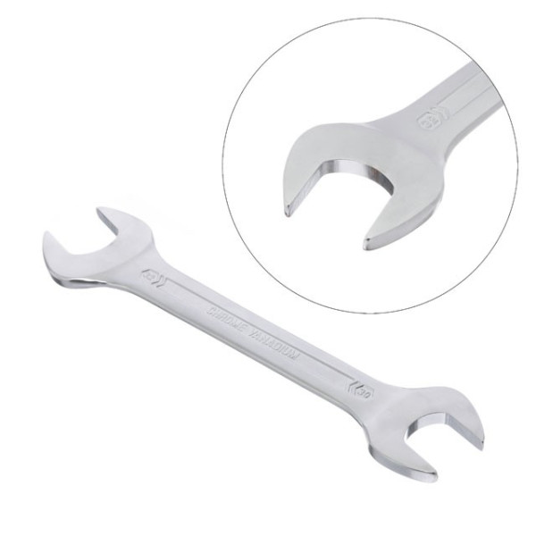 Angle wrench 30-32 mm CrV, satin-chrome finish PROF DIN3113 Intertool XT-1130