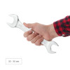 Angle wrench 30-32 mm CrV, satin-chrome finish PROF DIN3113 Intertool XT-1130