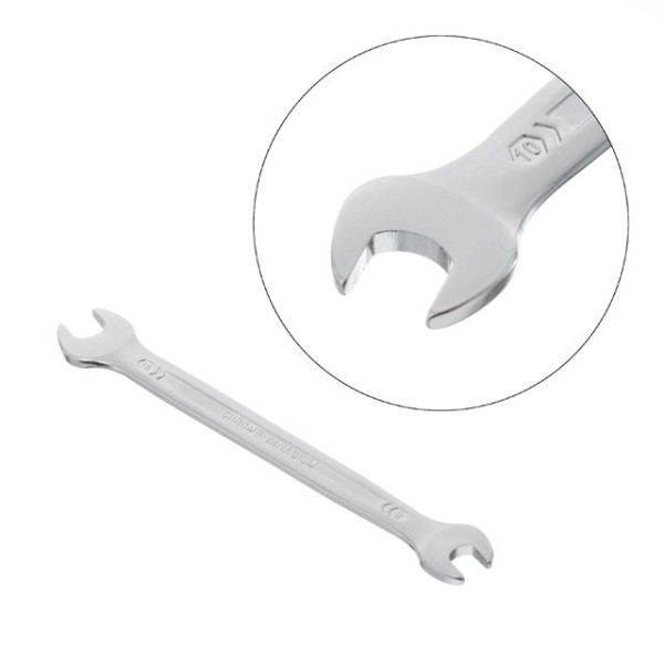 Angle wrench 8-10 mm CrV, satin-chrome coating PROF DIN3113 Intertool XT-1109