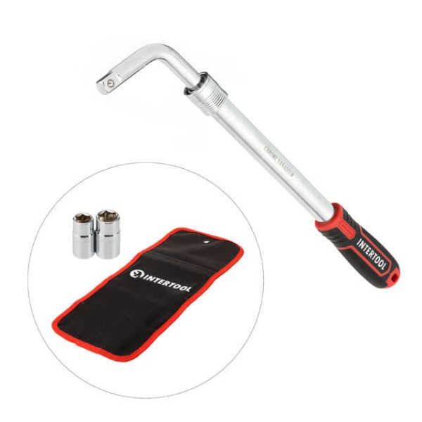Telescopic balloon wrench 1/2, 17/19, 21 / 23 mm, Cr-V, case, STORM Intertool HT-1601