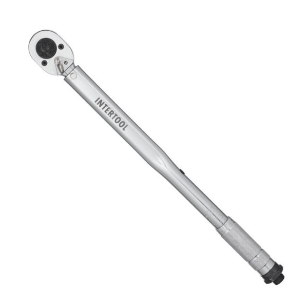 Torque wrench 1/2, 28-210 Nm, adapter 1/2*3/8, extension 125 mm*1/2 Intertool XT-9007