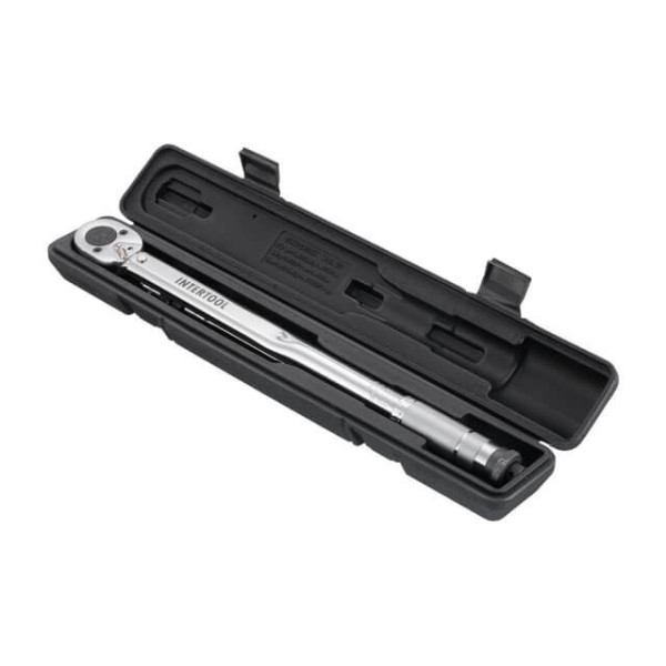 Torque wrench 1/2, 28-210 Nm, adapter 1/2*3/8, extension 125 mm*1/2 Intertool XT-9007