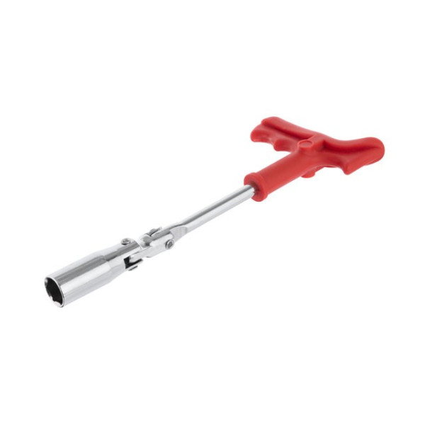 Intertool HT-1717 spark plug wrench T-shaped with a hinge 16x250 mm
