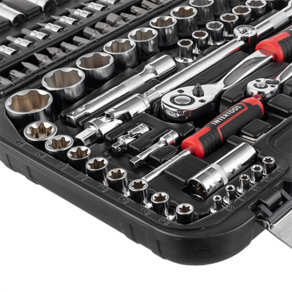 Tool set 1/2; 1/4, 110 units, SUPER LOCK STORM, Cr-V Intertool ET-8110