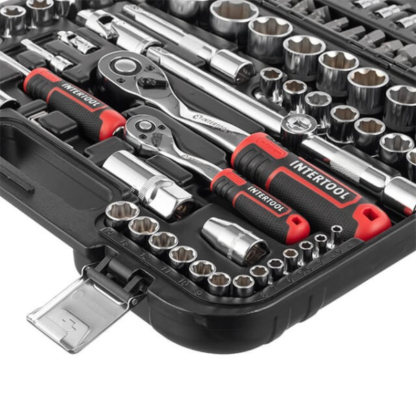 Tool set 1/2; 1/4, 110 units, SUPER LOCK STORM, Cr-V Intertool ET-8110