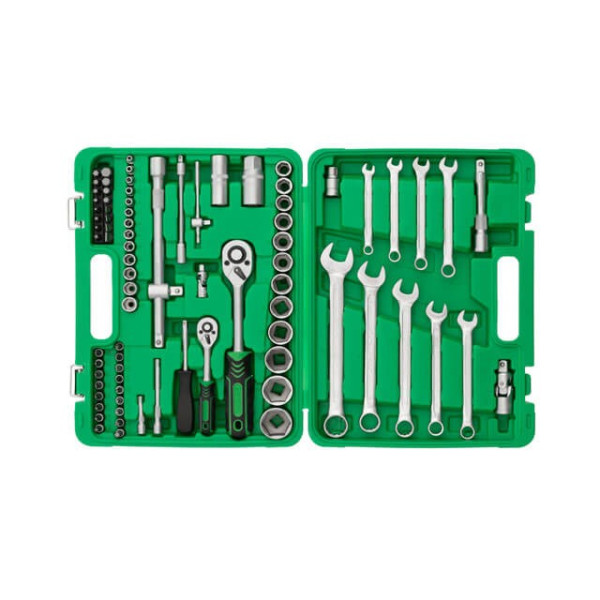 Набір інструментів 1/2; 1/4, 82 одиниць Intertool ET-6082SP