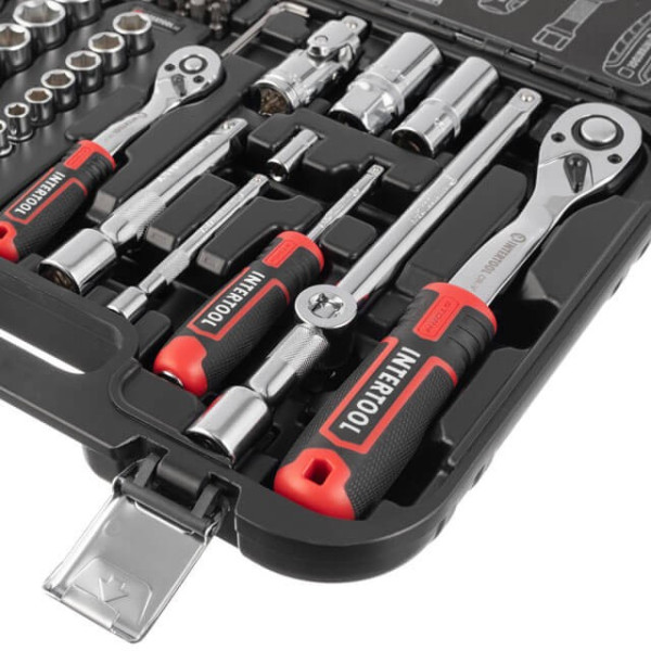 Tool set 73 units STORM, 1/2, 1/4, Cr-V Intertool ET-8073