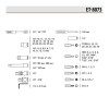 Tool set 73 units STORM, 1/2, 1/4, Cr-V Intertool ET-8073