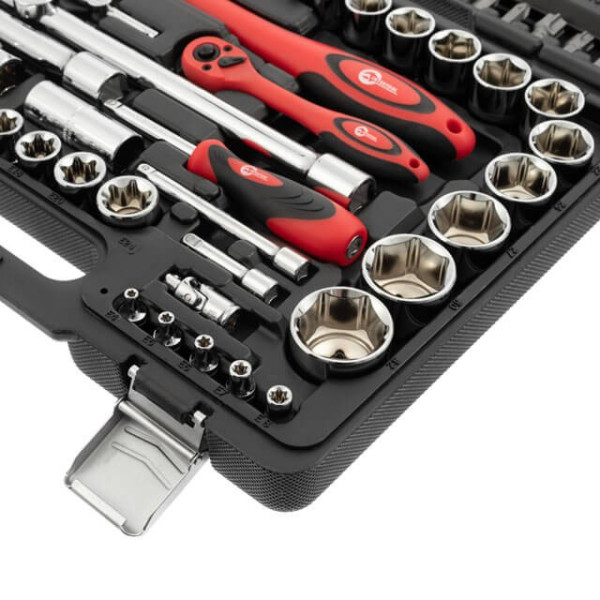 Tool set Cr-V 1/2, 1/4, 108 units Intertool ET-6108