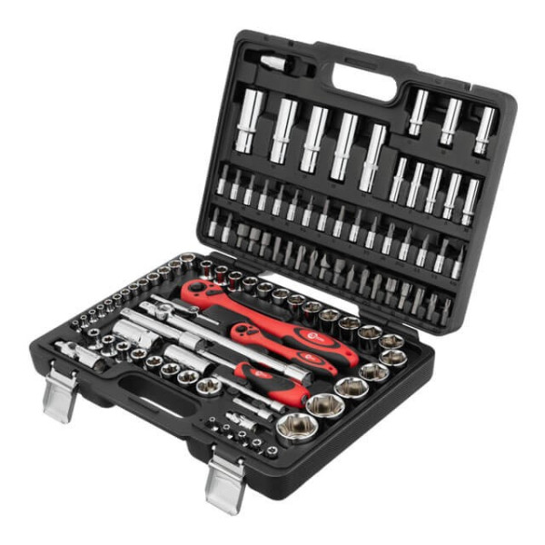 Tool set Cr-V 1/2, 1/4, 108 units Intertool ET-6108