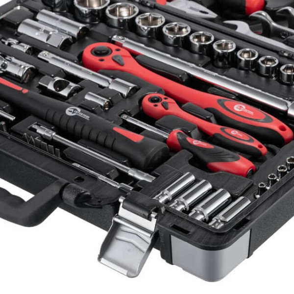 Toolkit Professional 1/2; 1/4, 78 units Intertool ET-7078