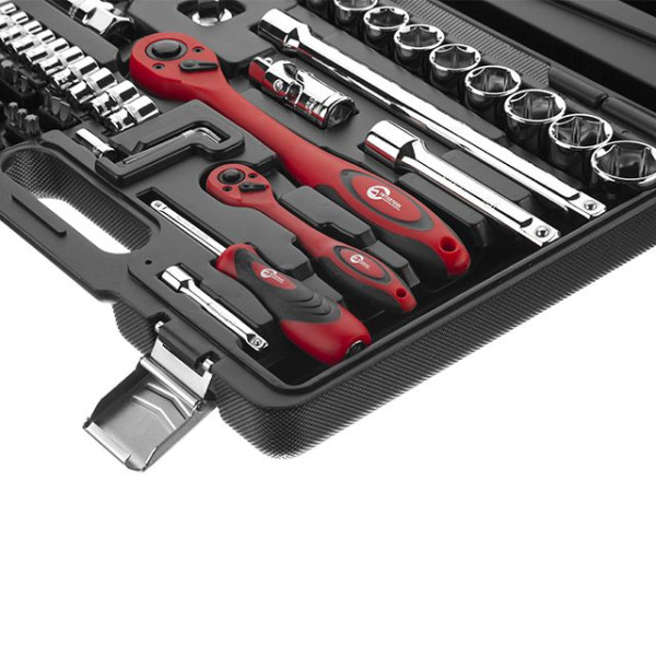 Professional tool set, 1/2; 1/4, 72 units CrV Intertool ET-6072