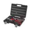 Professional tool set, 1/2; 1/4, 72 units CrV Intertool ET-6072