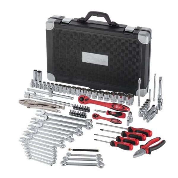 Professional tool set, 1/4; 1/2, 101 units Intertool ET-7101