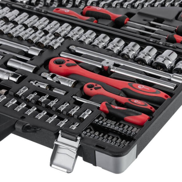 Professional tool set, 1/4; 1/2, 101 units Intertool ET-7101