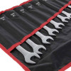 Combination spanner set 15 pcs, 6-19, 22 mm CrV Intertool HT-1204