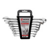 Combination spanner set 8 pcs, 8-19 mm CrV Intertool HT-1202