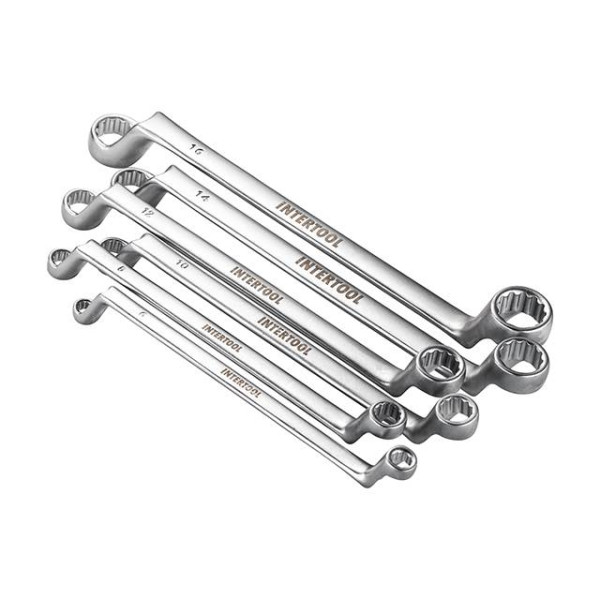 Set of socket wrenches, 6 pcs. 6-17 mm. CrV. Intertool HT-1101
