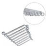 A set of 8 socket wrenches. 6-22 mm Cr-V, satin chrome finish, DIN838, STORM Intertool XT-1202