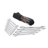 Set of 12 angled keys. 6-32 mm, Cr-V, satin chrome finish, DIN3110, STORM Intertool XT-1103