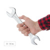 Set of 12 angled keys. 6-32 mm, Cr-V, satin chrome finish, DIN3110, STORM Intertool XT-1103