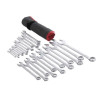 Set of combination keys, 25 pcs. (Cover) 6-32mm CrV Intertool HT-1200